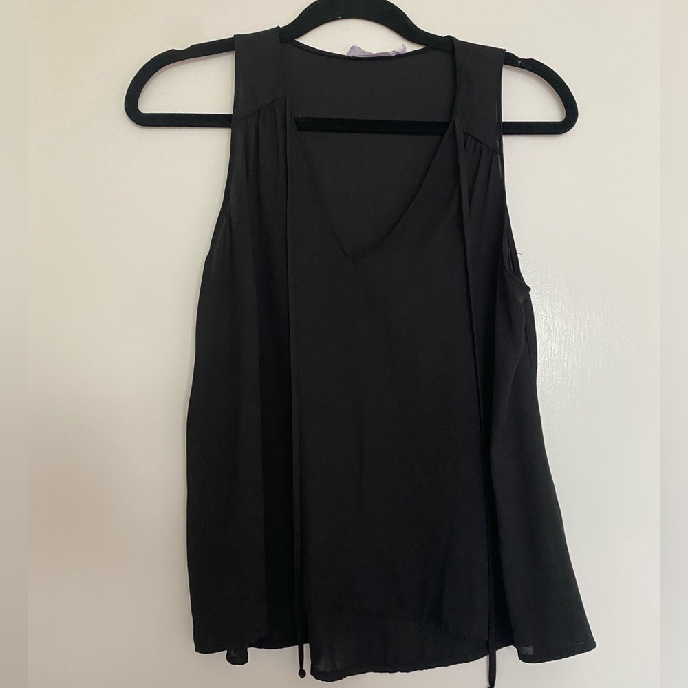 Nordstrom sleeveless black blouse